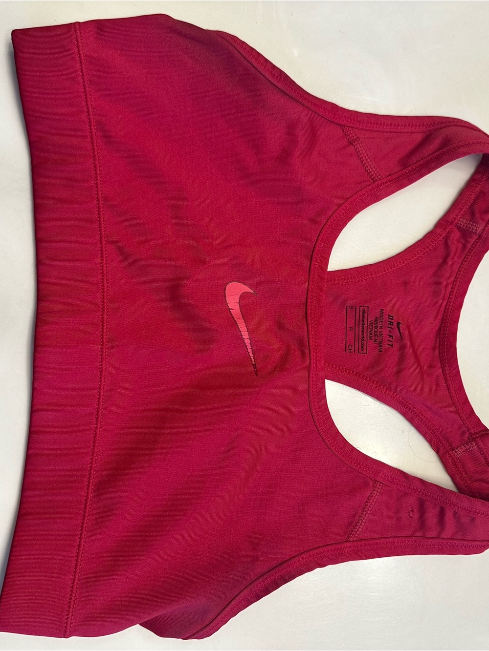 Nike Berry-Pink Dri-FIT Racerback Sports Bra